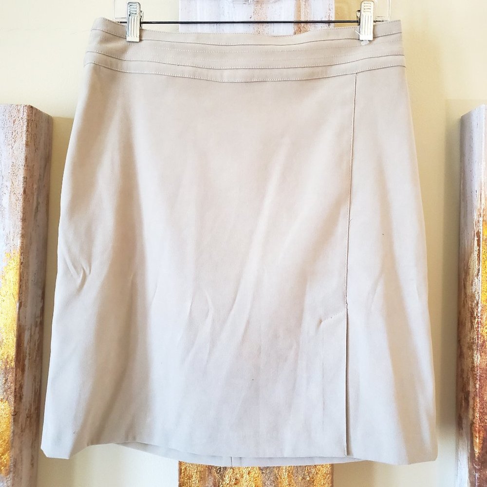 H&M Women's Tan Split Hem Mini Skirt SZ 10
